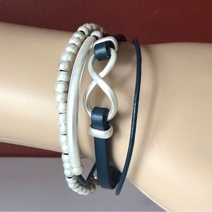 👛(ANY 2/$25) HANDMADE 4 Strand Corded Wrap Magnetic Clasp Bracelet